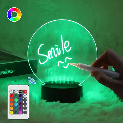 Colorful 3D LED Night Light with Bright Colors