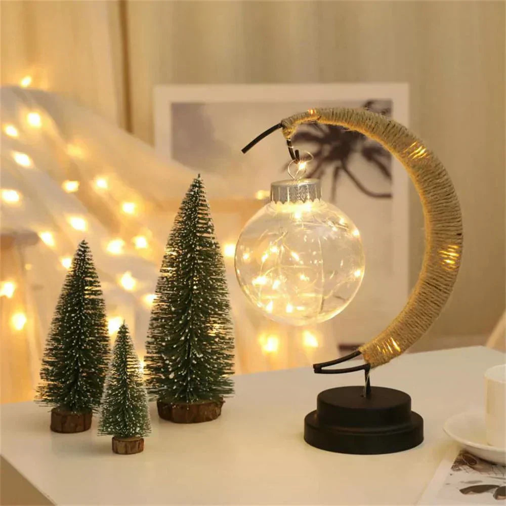 Natural Woven Rattan Table Lamp - Unique Boho Chic Light