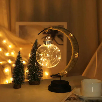 Natural Woven Rattan Table Lamp - Unique Boho Chic Light