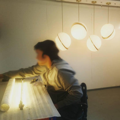 Glowing Moon Shape Necklace Light