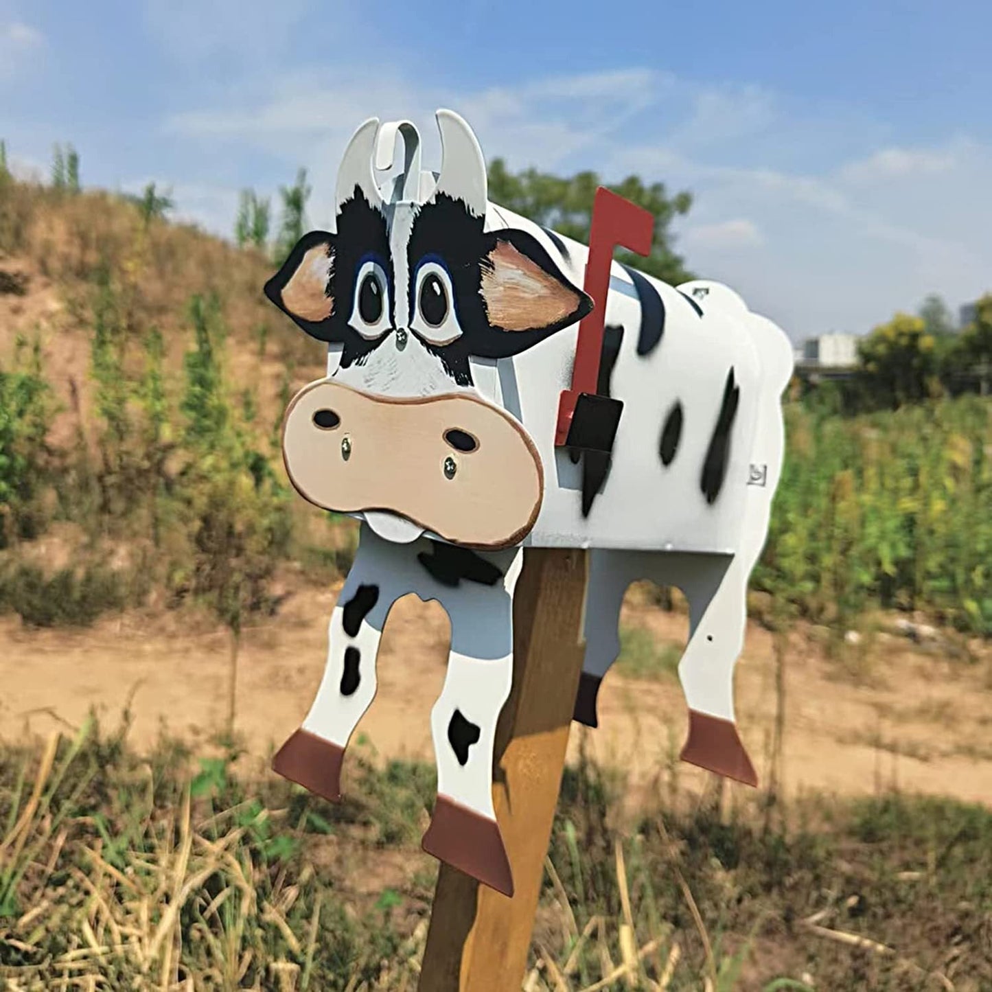 Rustic Woodland Animal Mailbox for Outdoor Home Use - Fesara