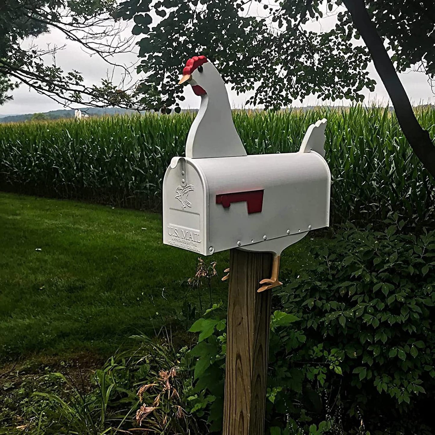 CritterPost | Weatherproof Animal-Themed Mailbox for Unique Outdoor Home Décor 3