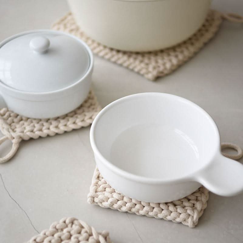 Handmade Crochet Oven Mitt Holder
