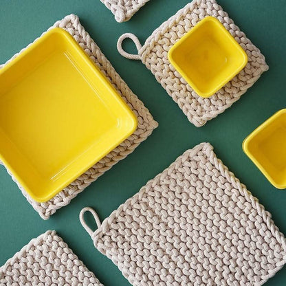 Handmade Crochet Oven Mitt Holder