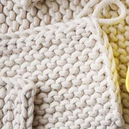 Handmade Crochet Oven Mitt Holder