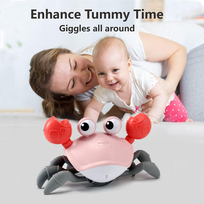 CrustaceanJoy | Engaging Interactive Crawling Crab Baby Toy with Music Lights 4