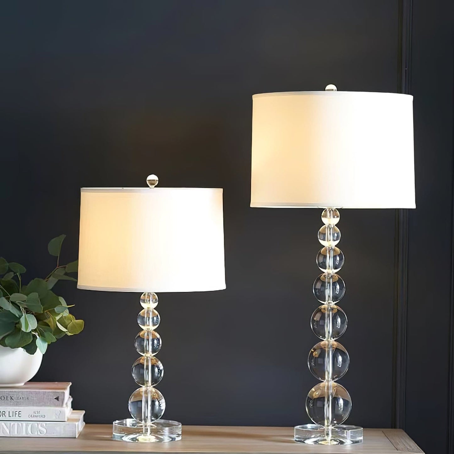 Luxurious Glass Globe Table Lamp
