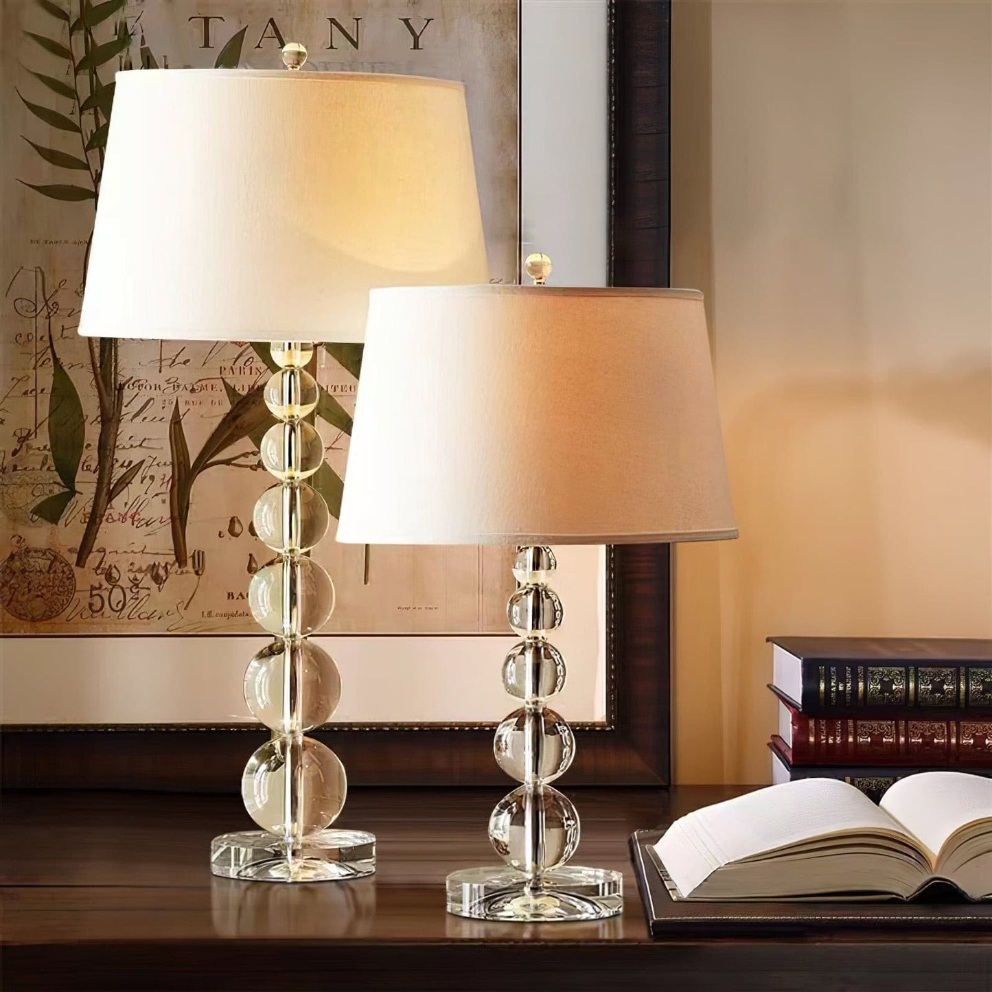 Luxurious Glass Globe Table Lamp