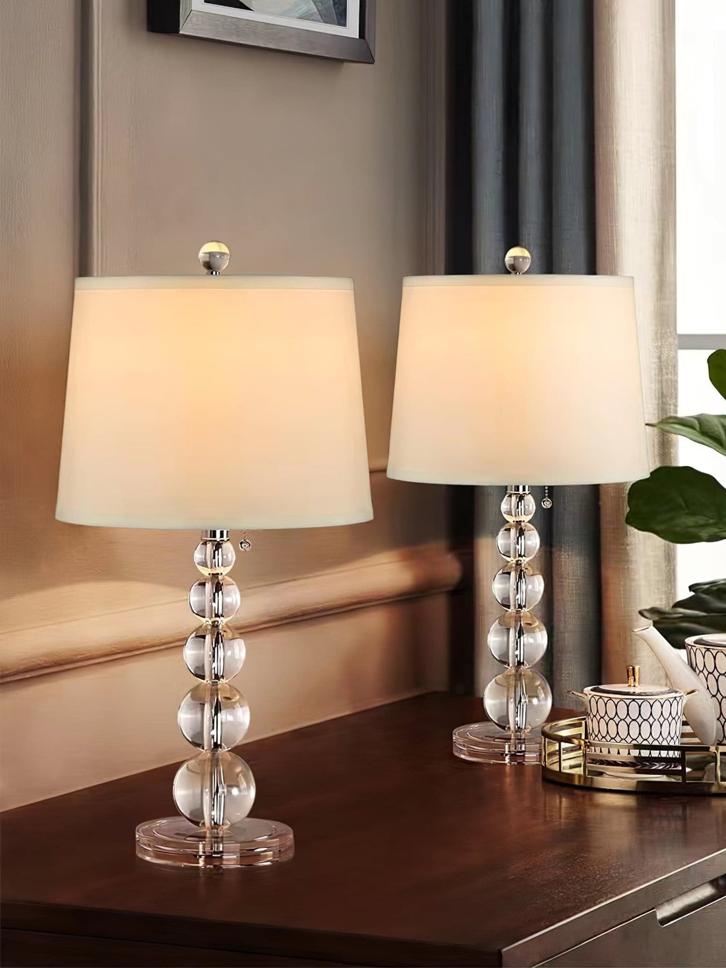 Luxurious Glass Globe Table Lamp