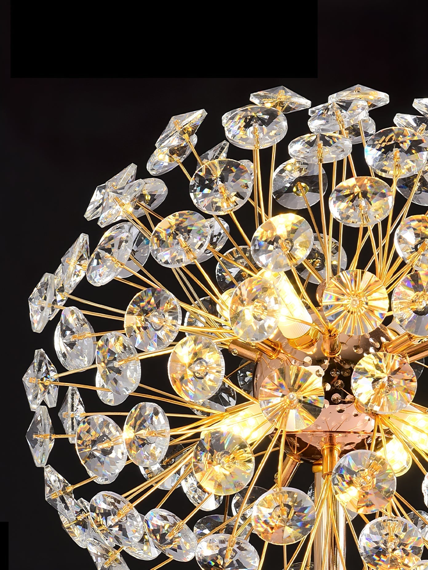 Beautiful Flower Crystal Desk Lamp