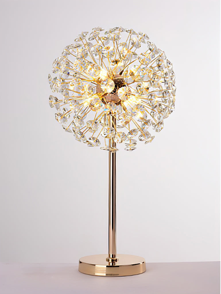 Beautiful Flower Crystal Desk Lamp