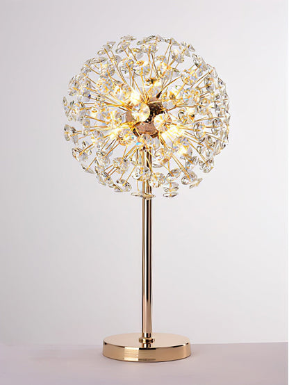 Beautiful Flower Crystal Desk Lamp