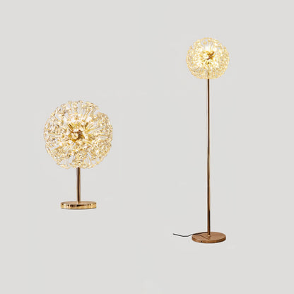 Beautiful Flower Crystal Desk Lamp