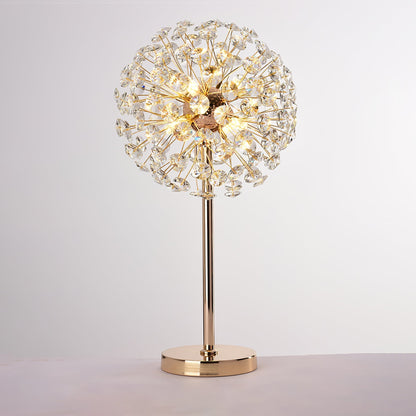 Beautiful Flower Crystal Desk Lamp