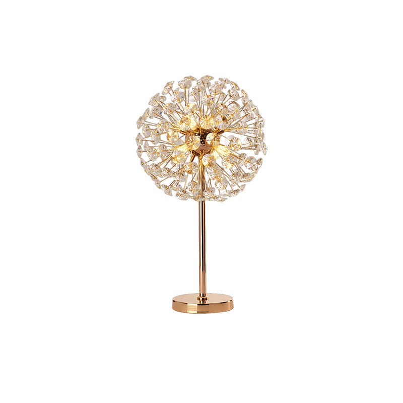 Beautiful Flower Crystal Desk Lamp