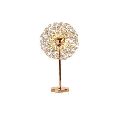 Beautiful Flower Crystal Desk Lamp