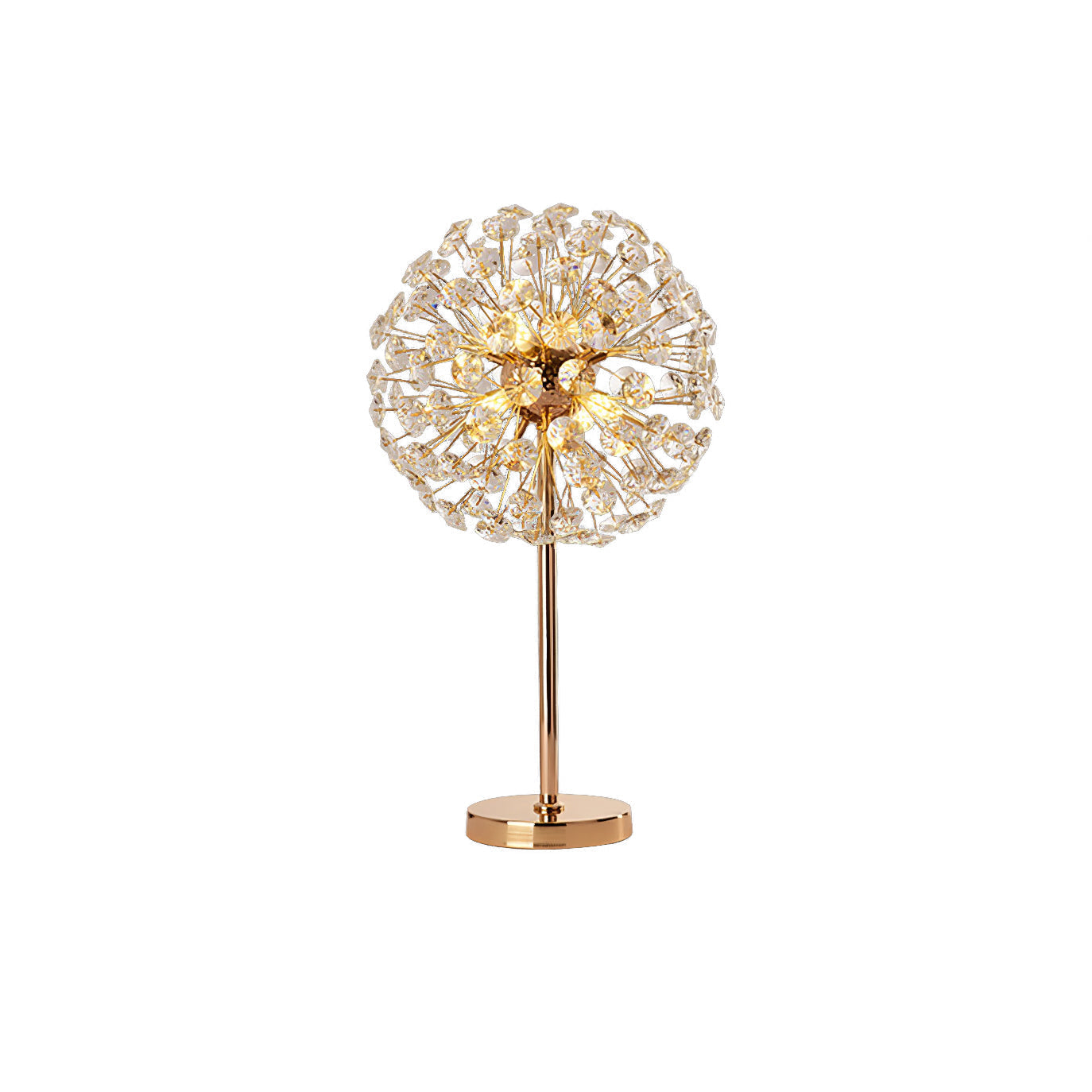 Beautiful Flower Crystal Desk Lamp
