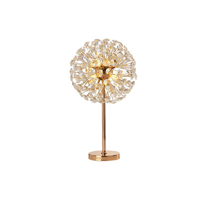 Beautiful Flower Crystal Desk Lamp
