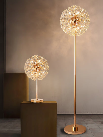 Beautiful Flower Crystal Desk Lamp