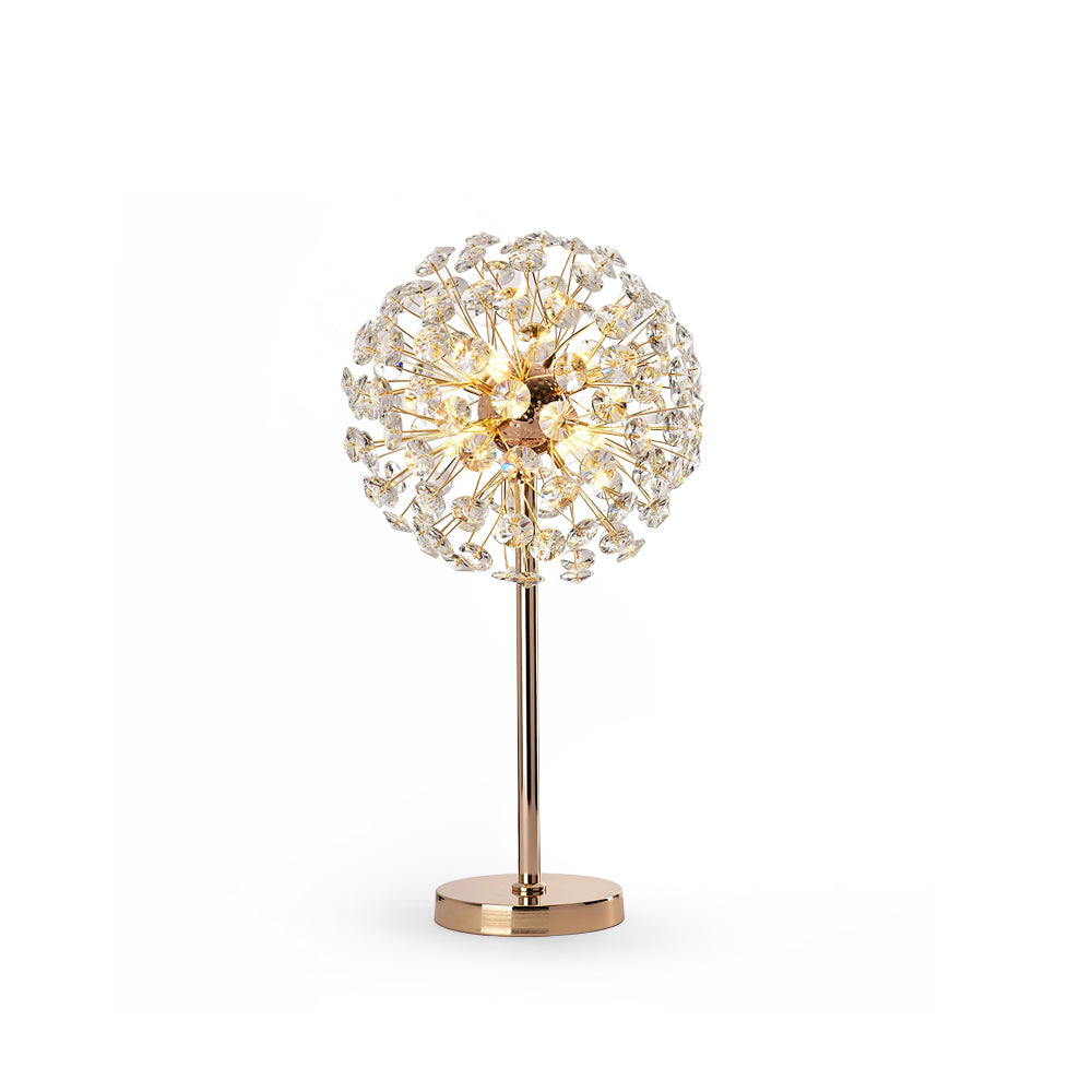 Beautiful Flower Crystal Desk Lamp