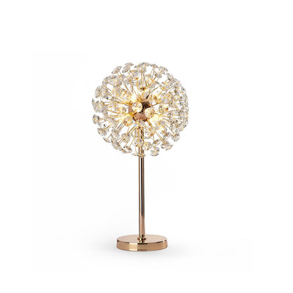 Beautiful Flower Crystal Desk Lamp