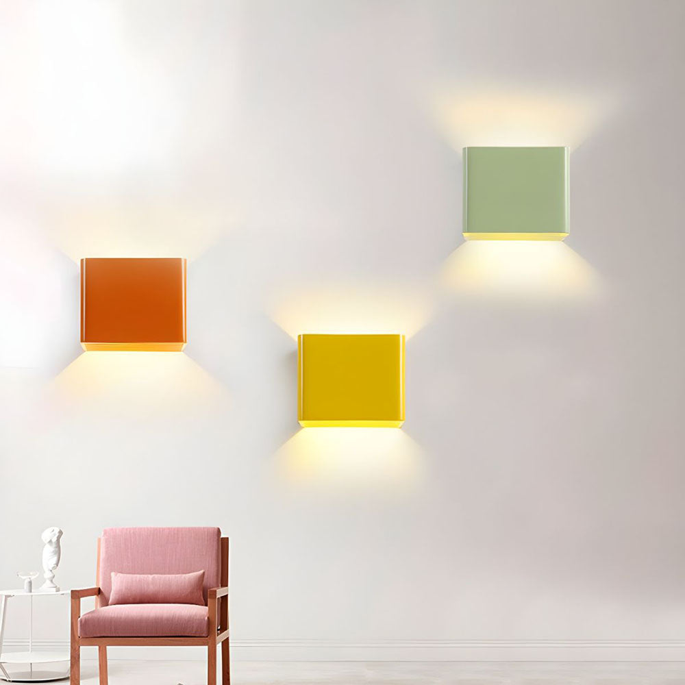 Slim White LED Wall Light Modern Compact Style
