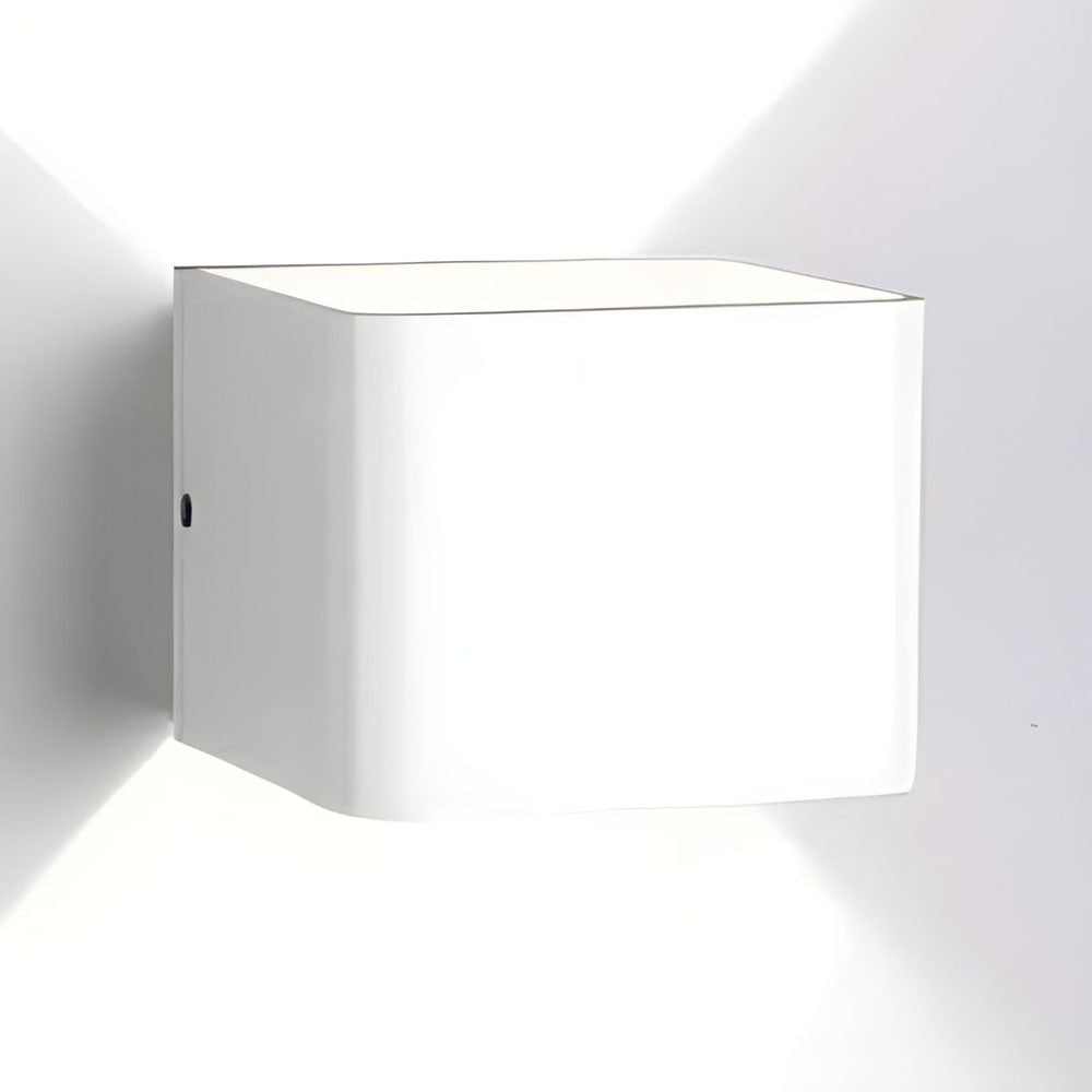 Slim White LED Wall Light Modern Compact Style