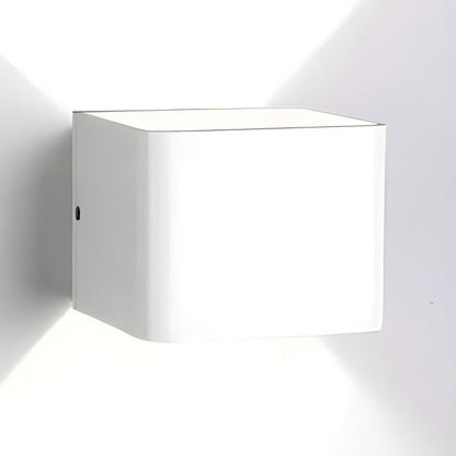 Slim White LED Wall Light Modern Compact Style
