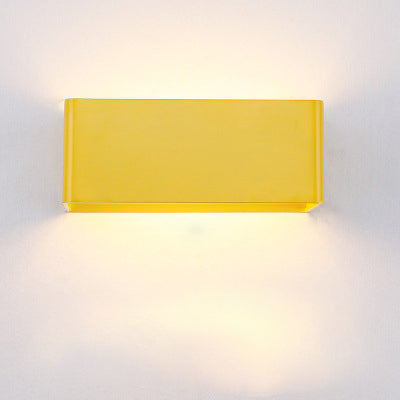 Slim White LED Wall Light Modern Compact Style