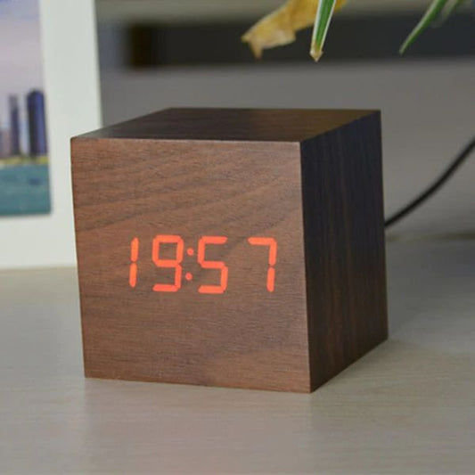 Sleek LED Digital Table Clock for Modern Home Office - Fesara
