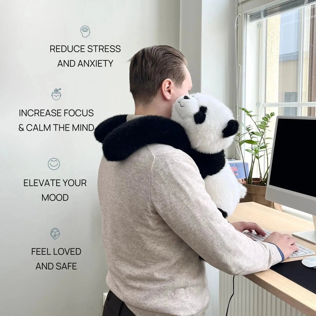 CuddleHug | Soft Plush Stress-Relief Companion with Long Arms 5