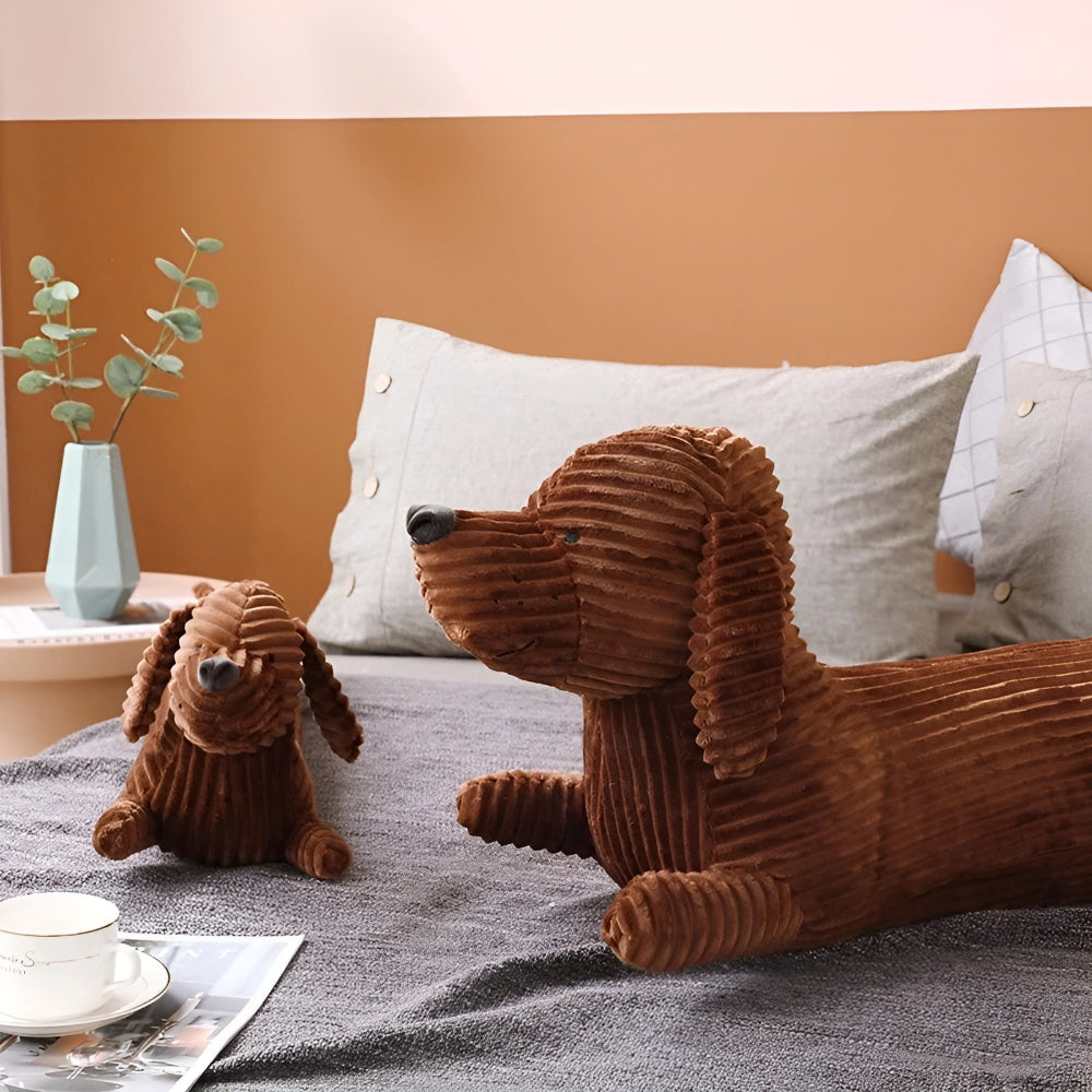 Plush Dachshund Dog Pillow Cushion