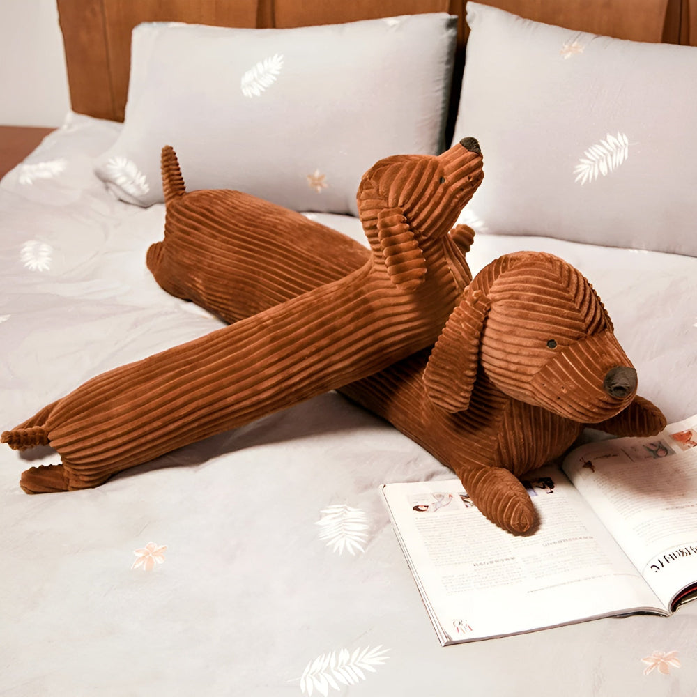 Plush Dachshund Dog Pillow Cushion