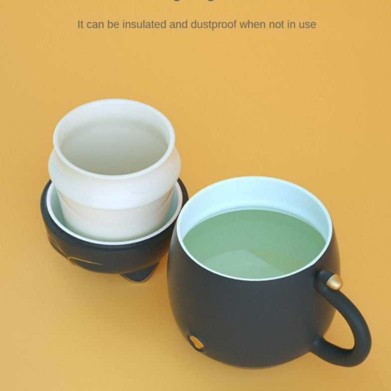 Adorable Kitty Ceramic Tea Infuser Cup
