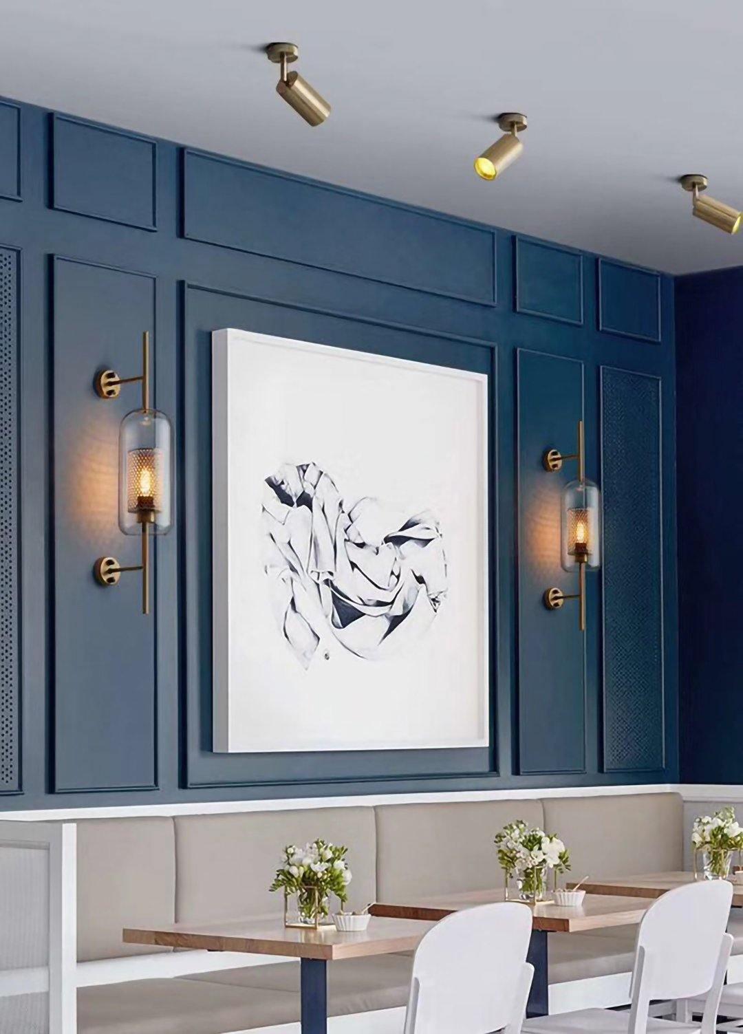 Stylish Gold Dual Head Adjustable Wall Light