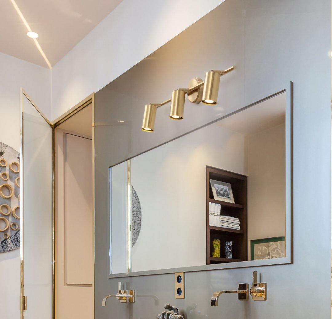 Stylish Gold Dual Head Adjustable Wall Light