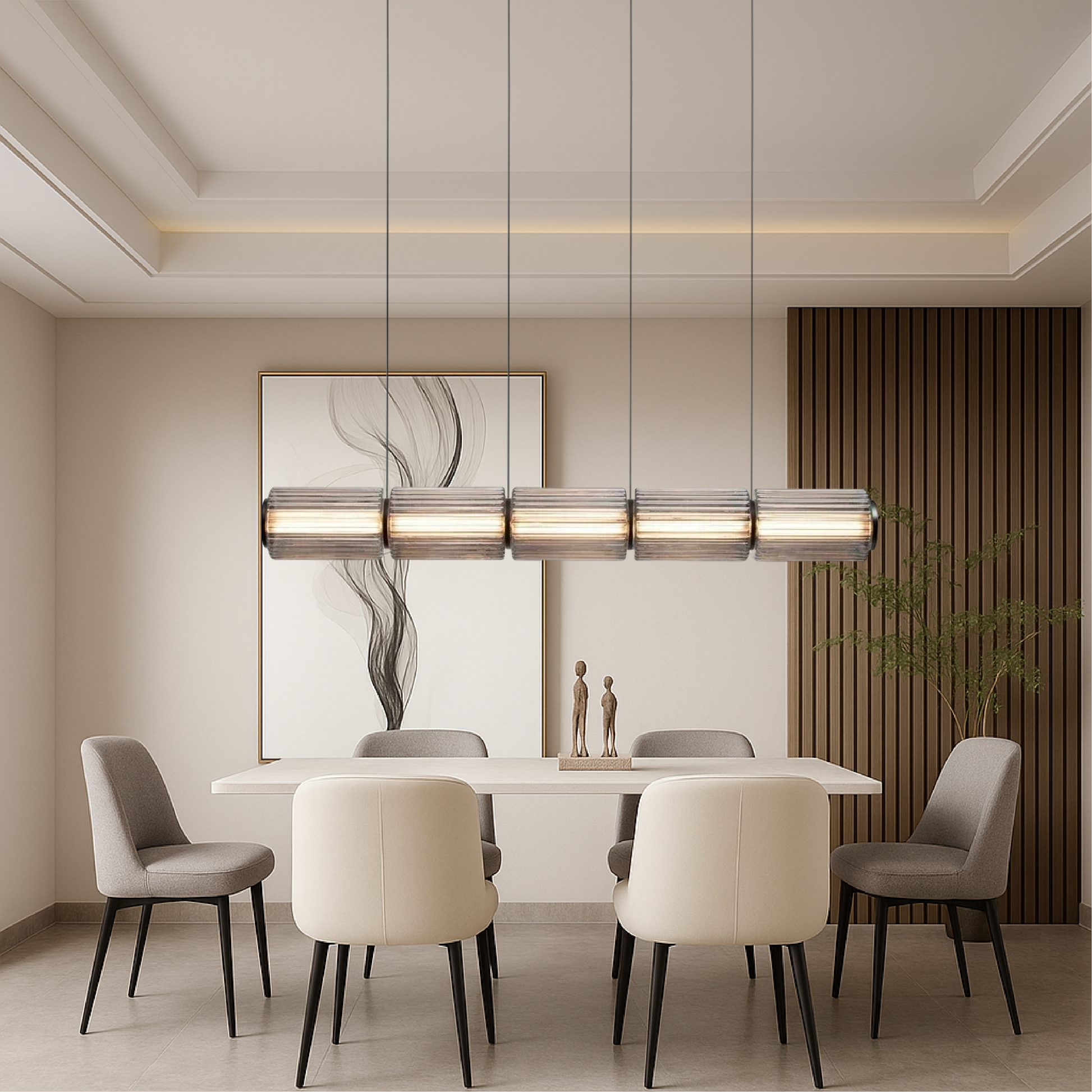 Cylinder Glass Pendant Lamp 3