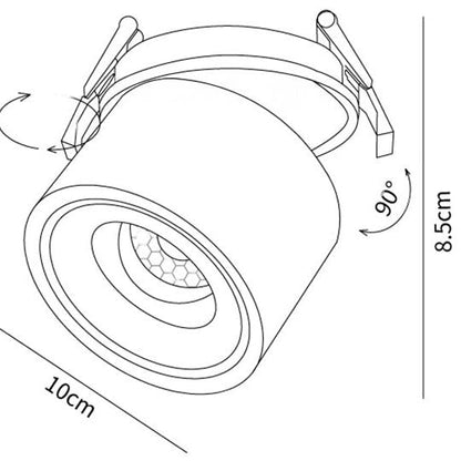 Flexible Dimmable Recessed LED Ceiling Light