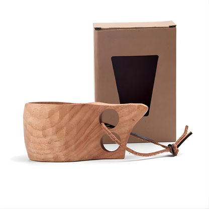 Eco Friendly Handmade Natural Wood Mug