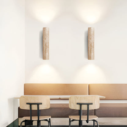 Natural Stone Wall Light in Simple Tube Design