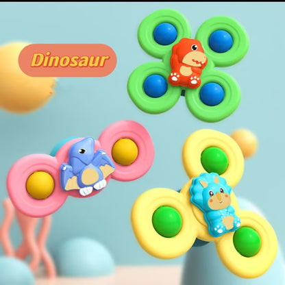 Kids Fun Spin Toy with Suction Cup Base