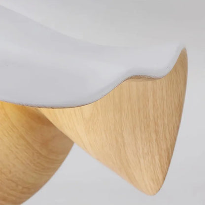 Natural Wood Floral Ceiling Light