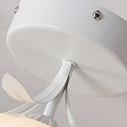 Elegant Glass Flower Ceiling Lamp