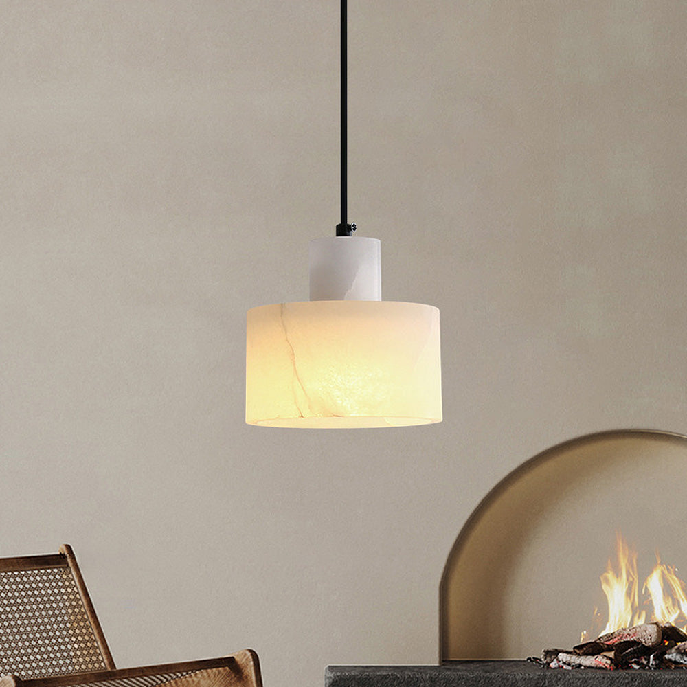 Elegant White Pendant Light - Fesara
