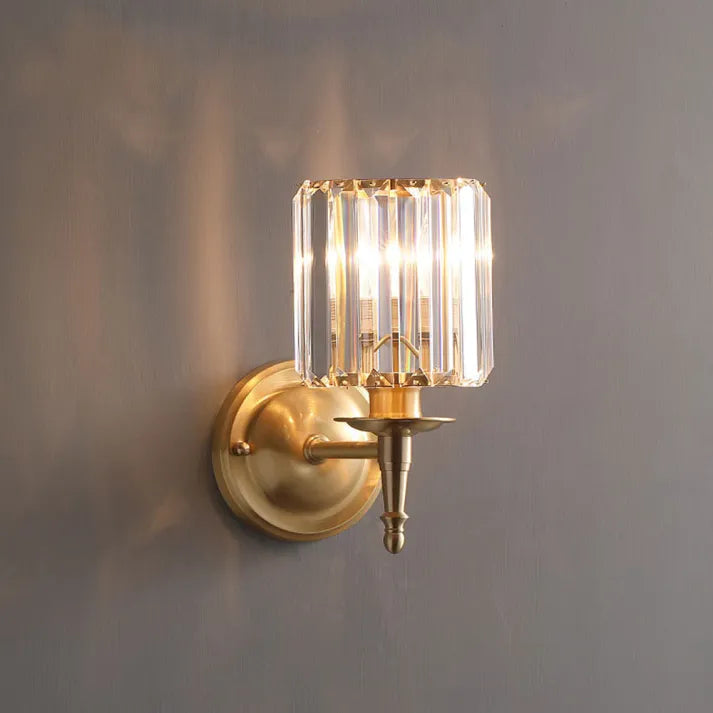 Elegant Sparkle Glass Wall Light