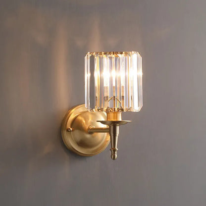 Elegant Sparkle Glass Wall Light