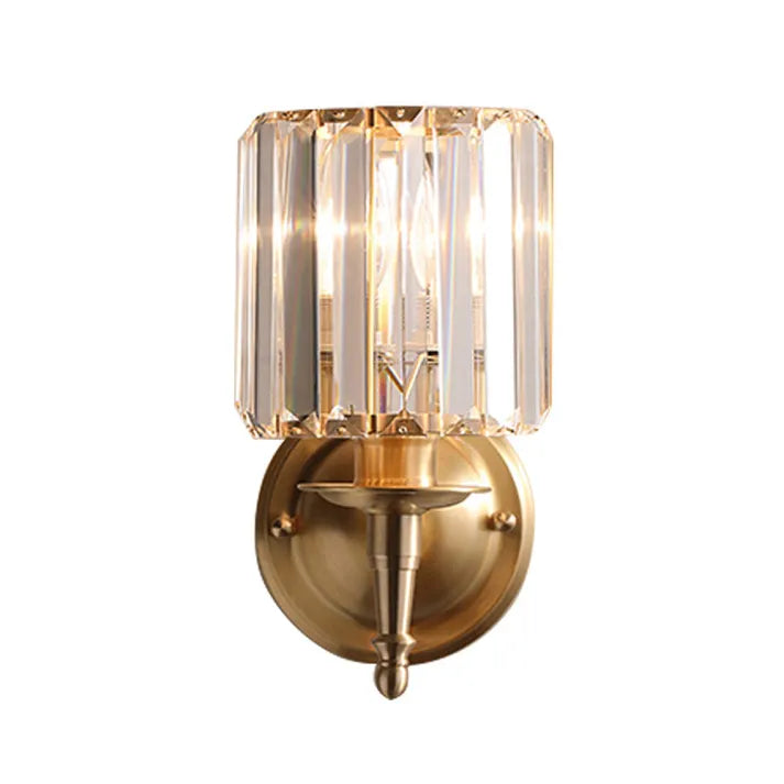 Elegant Sparkle Glass Wall Light - Fesara