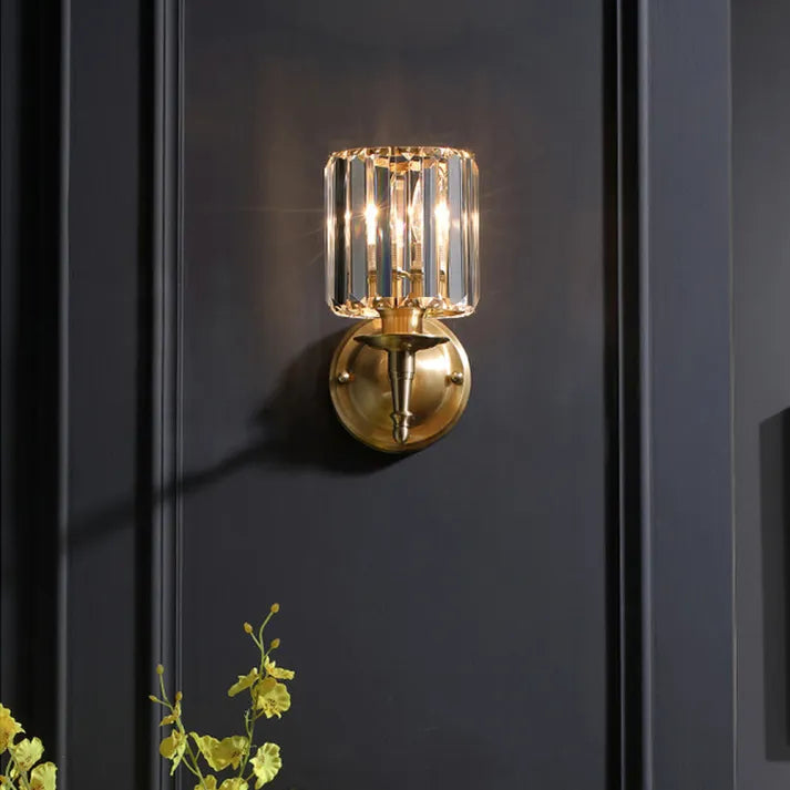Elegant Sparkle Glass Wall Light