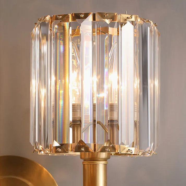 Elegant Sparkle Glass Wall Light