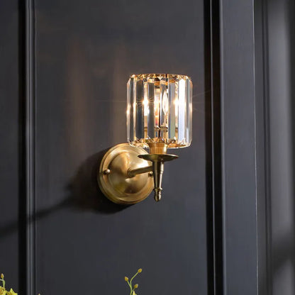 Elegant Sparkle Glass Wall Light